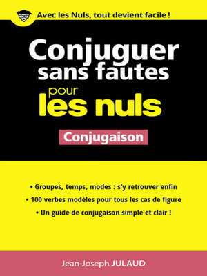 cover image of Conjuguer sans fautes Pour les Nuls